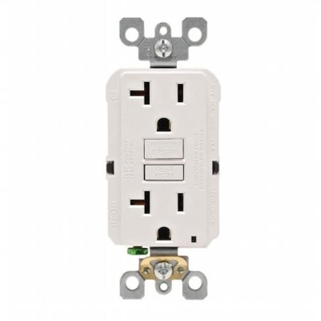 Leviton Leviton M22-GFNT2-03W 20 Amp White GFCI Receptacle M22-GFNT2-03W